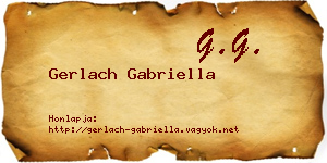Gerlach Gabriella névjegykártya