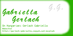 gabriella gerlach business card